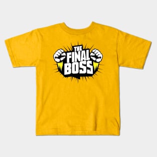 The Final Boss Thunderbolt Fist Design Kids T-Shirt